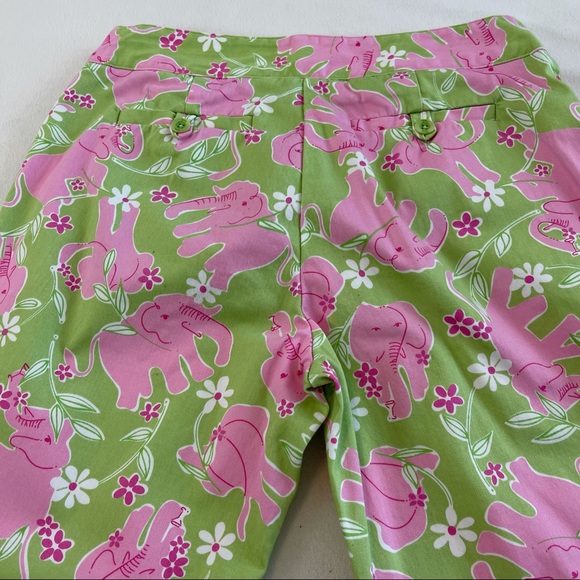 Lilly Pulitzer Floral Elephant Print Crop Pants - Picture 9 of 13